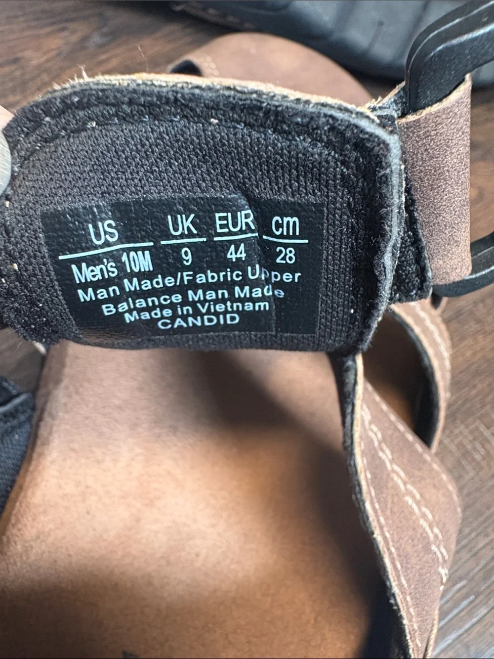 Dr. Schools Candid Fisherman Memory foam Open-Weave Men’s size 10 Sandals Brown